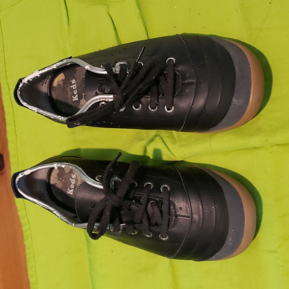 Keds - Black Leather Sneakers